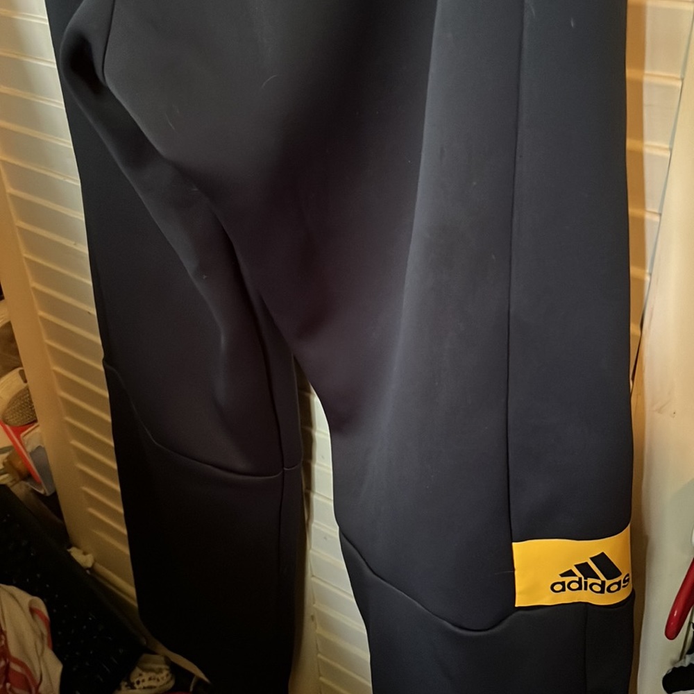 Adidas Yellow / Black pants 2XL for Tall Men